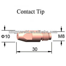 Pointe de contact de soudure type Binzel / pointe de contact Mig